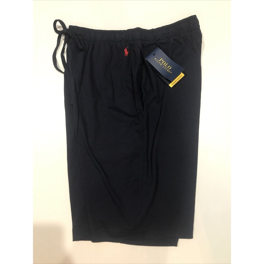 Polo Ralph Lauren Knit Navy Blue Lounge Pajama PJ Active Sweat Pull On Shorts S